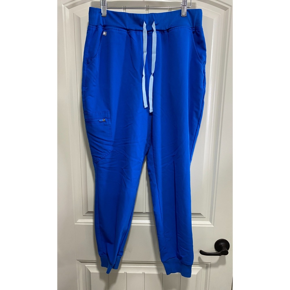 FIGS Pants Womens Large Blue Zamora Jogger Scrub Nurse Uniform Medical Health